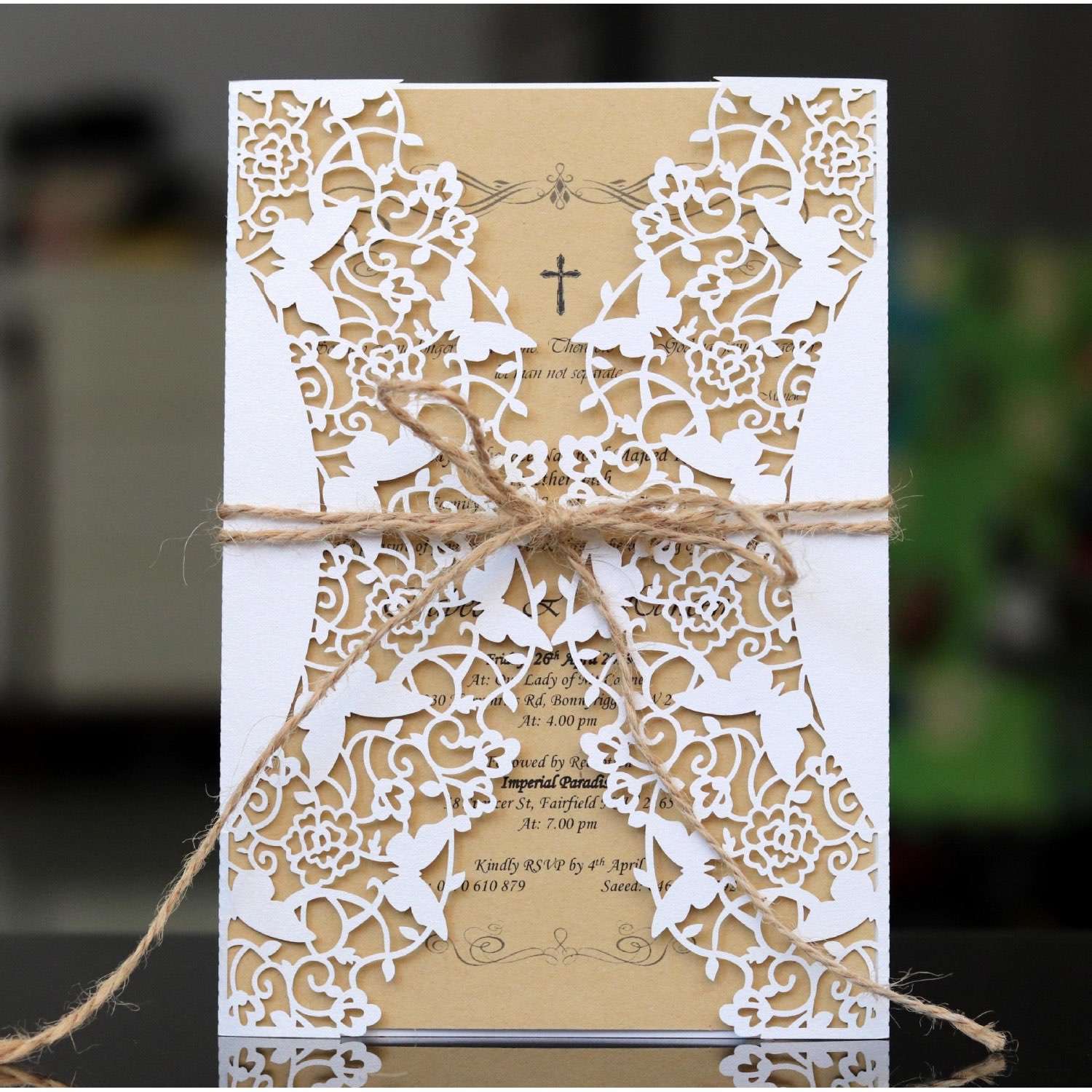 Vellum Paper Invitation Wedding Supplies Holiday Greeting Card Wholesale